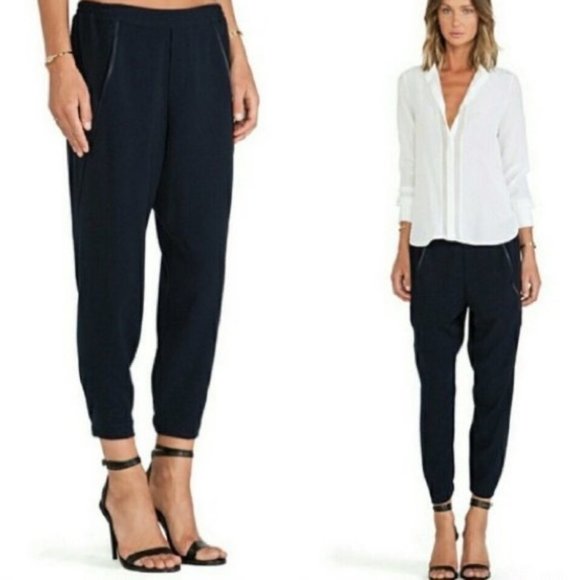 Vince Pants - Vince Navy Pull-on Relaxed Jogger Pant